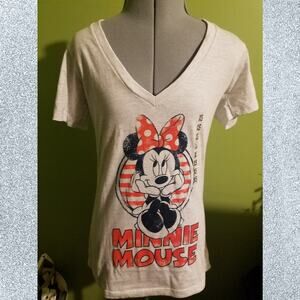 ⚠️DONATING 2/17⚠️🦄5/$40🦄 Mighty Fine Disney Minnie Mouse V Neck